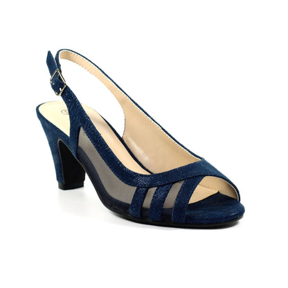 Lunar Audrina slingback navy