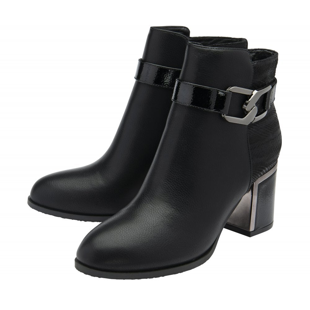 Lotus Adelaide boot - black leather