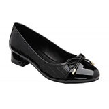 Lotus Rush Court black croc