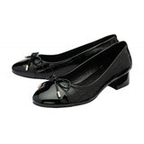 Lotus Rush Court black croc