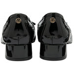 Lotus Rush Court black croc