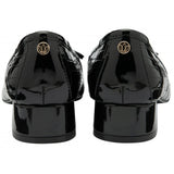 Lotus Rush Court black croc