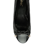Lotus Rush Court black croc