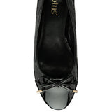 Lotus Rush Court black croc