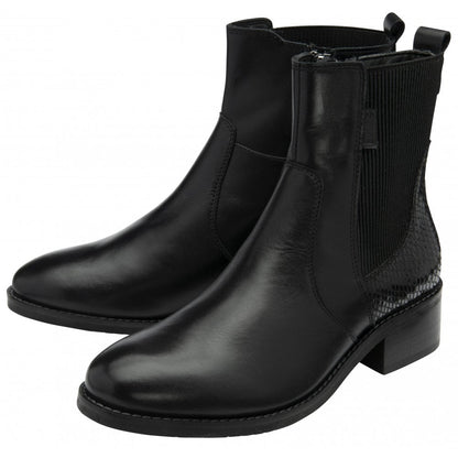 Lotus Lindley boot - black leather