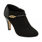 Lotus Janis black patent heel