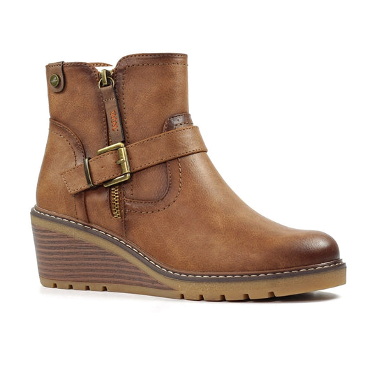 Lunar wedge boot - Cruz tan