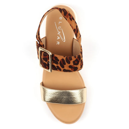 Lunar Dion sandal - leopard - Kirbys Footwear Ltd