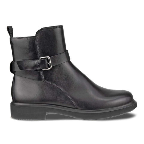 Ecco Amsterdam 222013 black leather with zip - waterproof