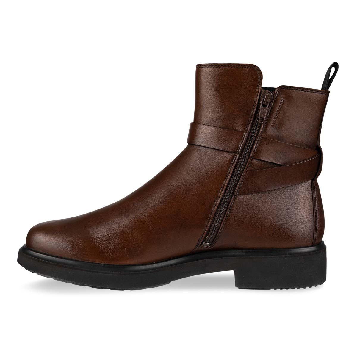 Ecco Amsterdam 222013 tan leather with zip - waterproof