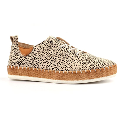 Lunar Evette animal spot plimsole - Kirbys Footwear Ltd