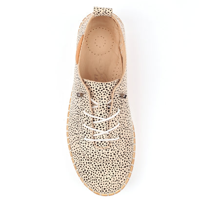 Lunar Evette animal spot plimsole - Kirbys Footwear Ltd