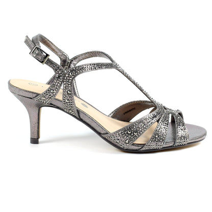 Lunar Francie sandal - pewter - wide fit - Kirbys Footwear Ltd