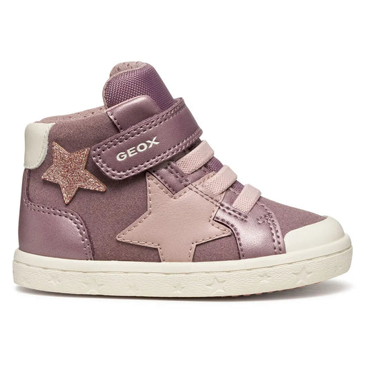 Geox Gisli pink velcro boot