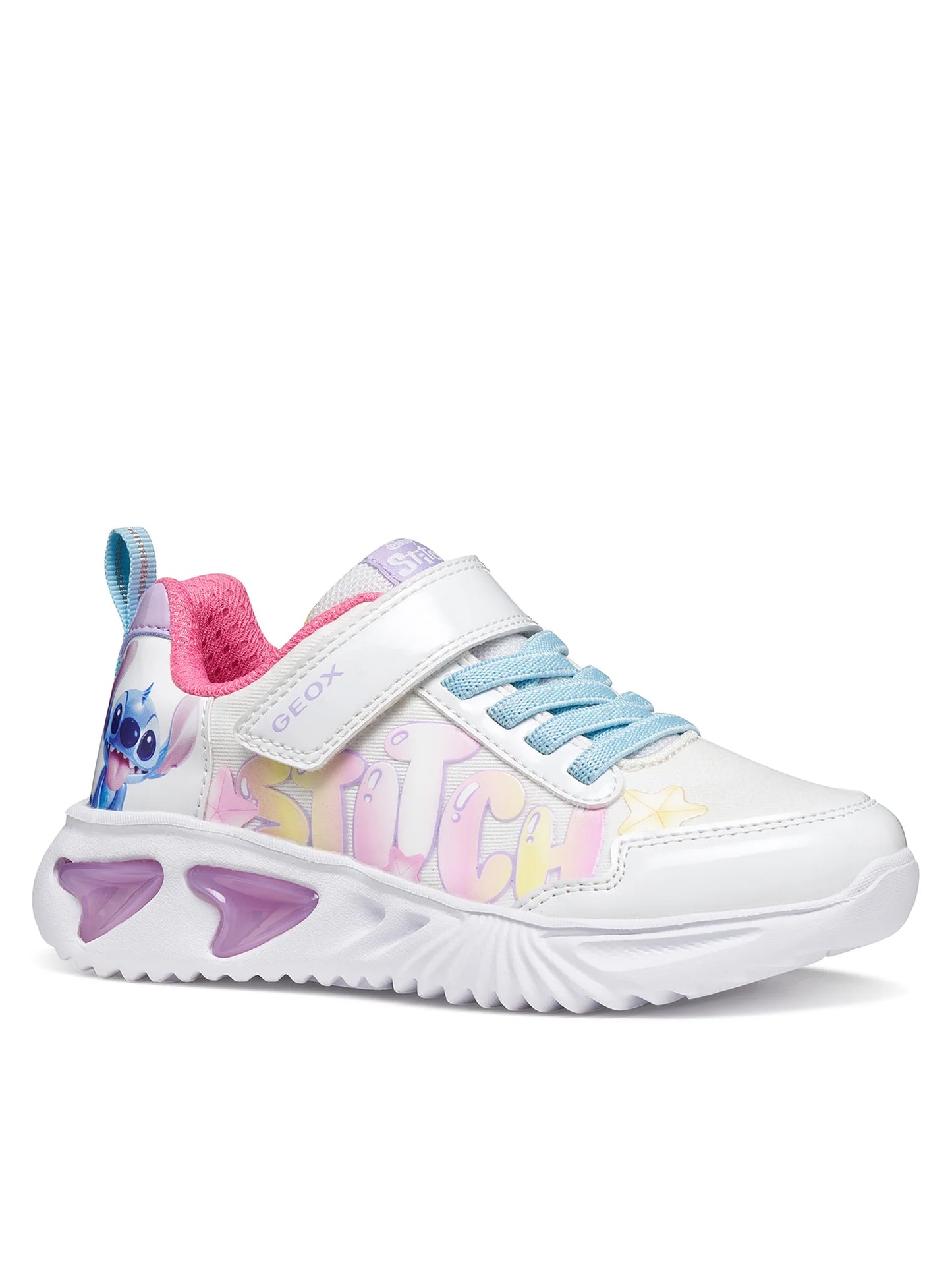 Geox Assister Stitch white multicolour - Kirbys Footwear Ltd
