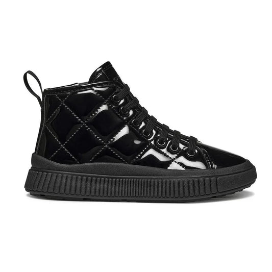 Geox Laquinny black patent boot