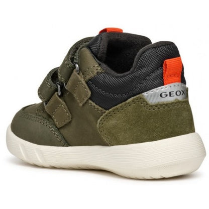 Geox Hyroo olive green velcro waterproof - Kirbys Footwear Ltd