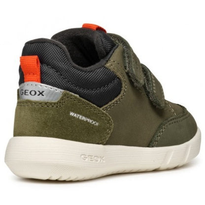 Geox Hyroo olive green velcro waterproof - Kirbys Footwear Ltd