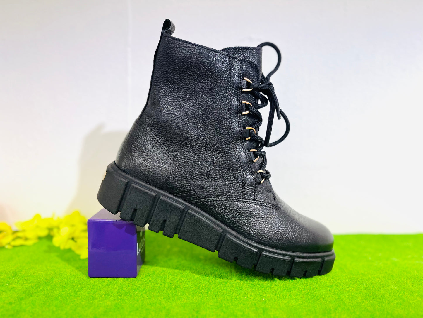 Caprice boot black leather 25207