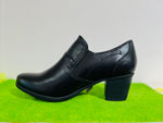 Jana 24469 black zip heel