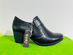 Jana 24469 black zip heel