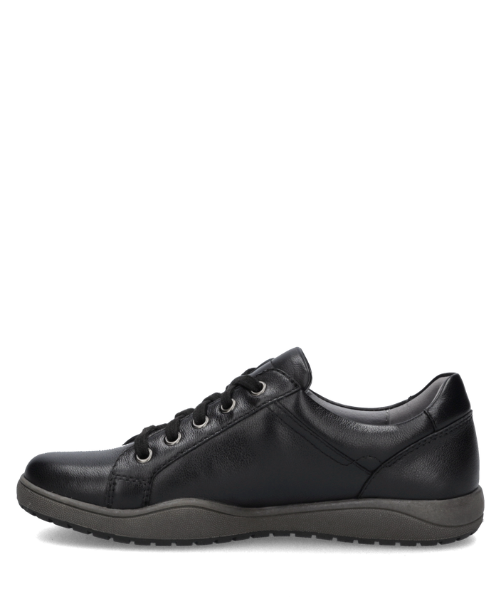 Josef Seibel Cynthia 02 black leather women's sneaker opposite side view
