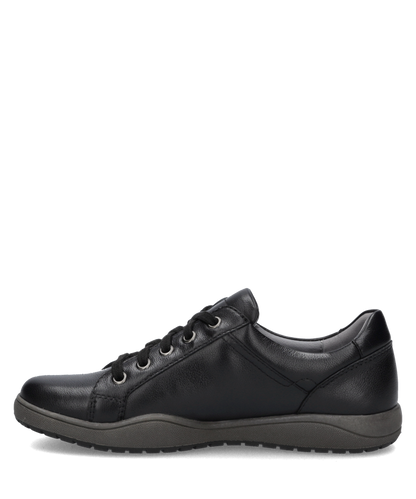 Josef Seibel Cynthia 02 black leather women's sneaker opposite side view