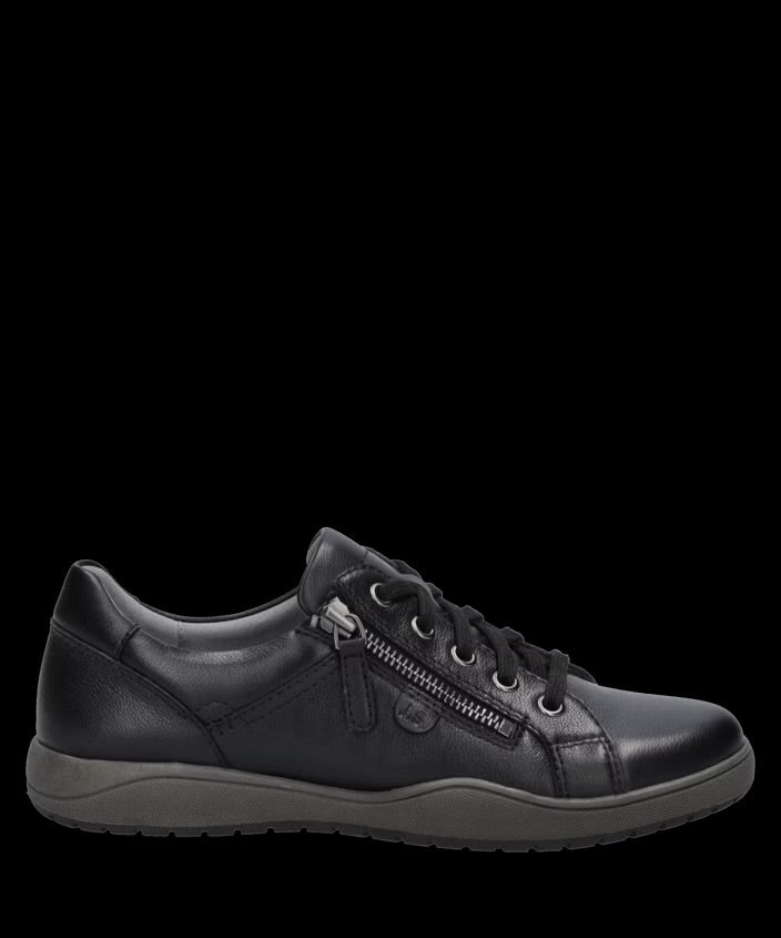 Josef Seibel Cynthia 02 black leather women's sneaker side view