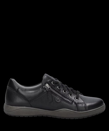 Josef Seibel Cynthia 02 black leather women's sneaker side view