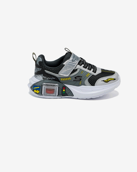 Skechers garage - silver black - Kirbys Footwear Ltd