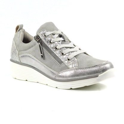 Lunar Kiley silver trainer