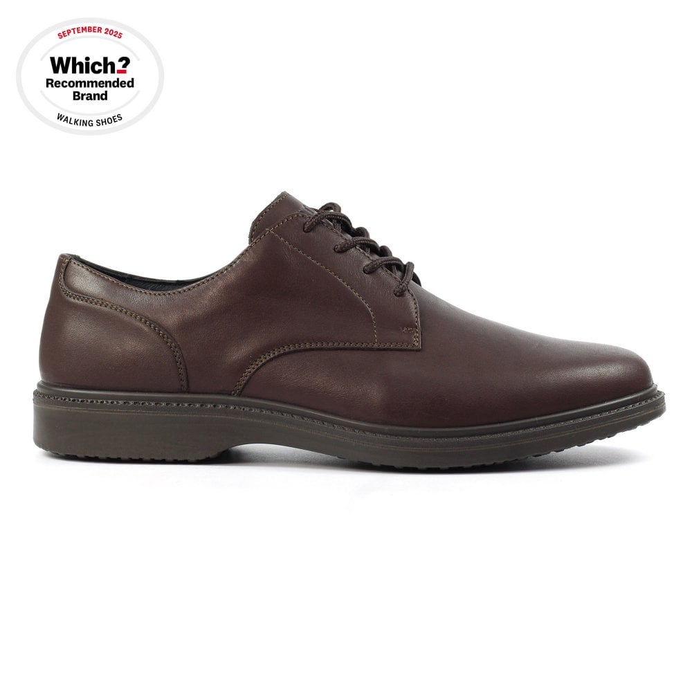 Gri-Sport Legacy brown leather lace shoe – angle view