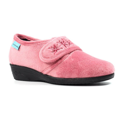 Lunar slipper velcro heather Paula – side view