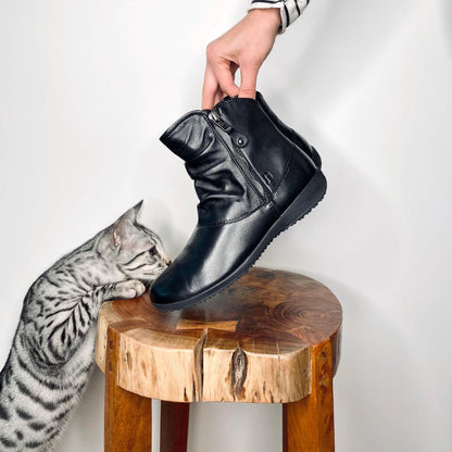 Josef Seibel Naly 24 black leather ladies’ boot – sole view