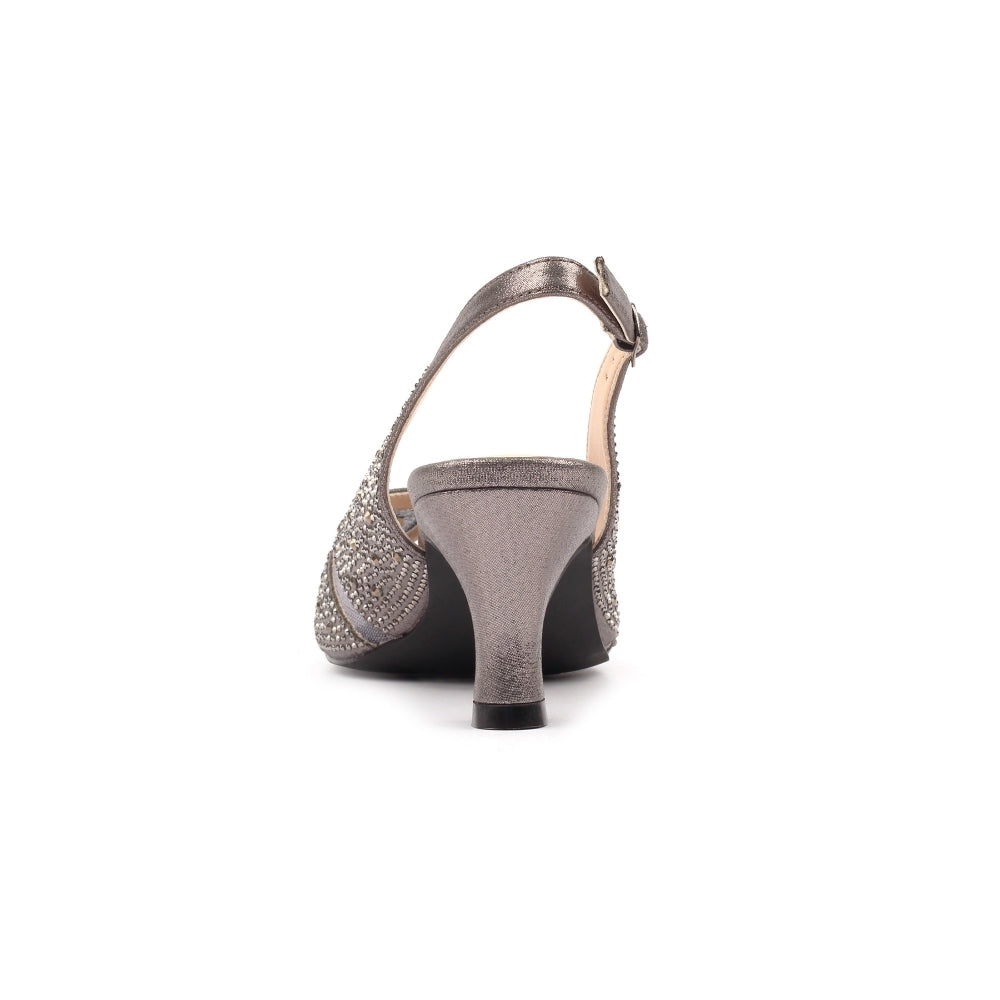 Lunar Nancy sandal - pewter - wide fit - Kirbys Footwear Ltd