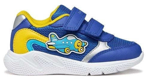 Geox Sprintye runner blue yellow - Kirbys Footwear Ltd