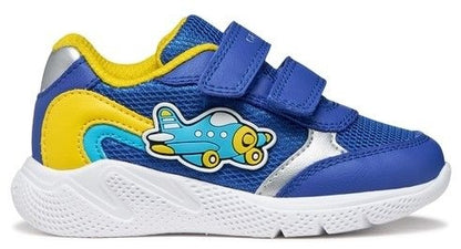 Geox Sprintye runner blue yellow - Kirbys Footwear Ltd