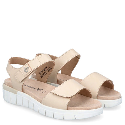 Caprice sandal cream leather 28701