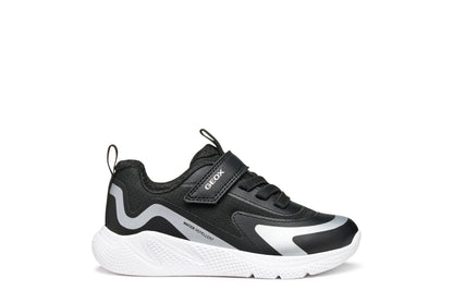 Geox Sprintye velcro waterproof black silver