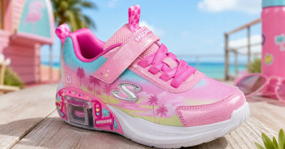 Skechers Garage Glam Racer pink multi lifestyle view