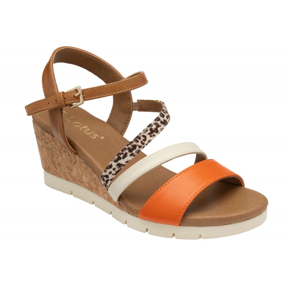 Lotus Kitty sandal tan orange - Kirbys Footwear Ltd