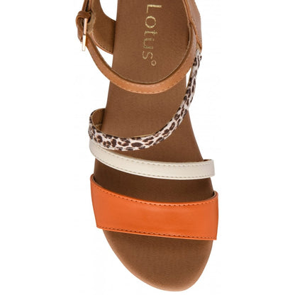 Lotus Kitty sandal tan orange - Kirbys Footwear Ltd