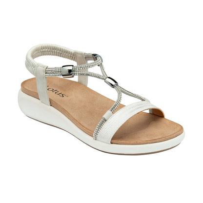 Lotus Bruna sandal white - Kirbys Footwear Ltd