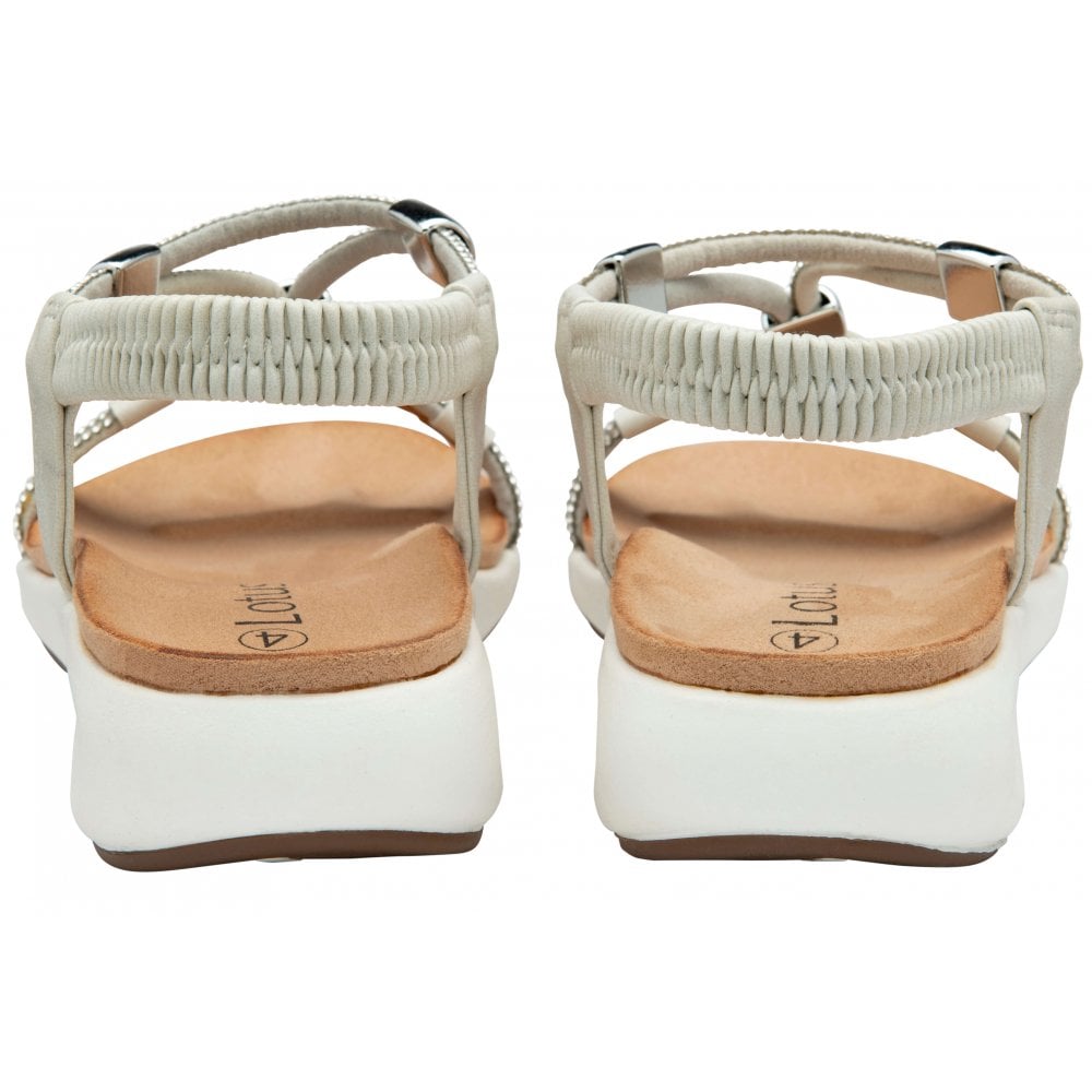 Lotus Bruna sandal white - Kirbys Footwear Ltd