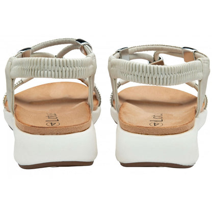 Lotus Bruna sandal white - Kirbys Footwear Ltd