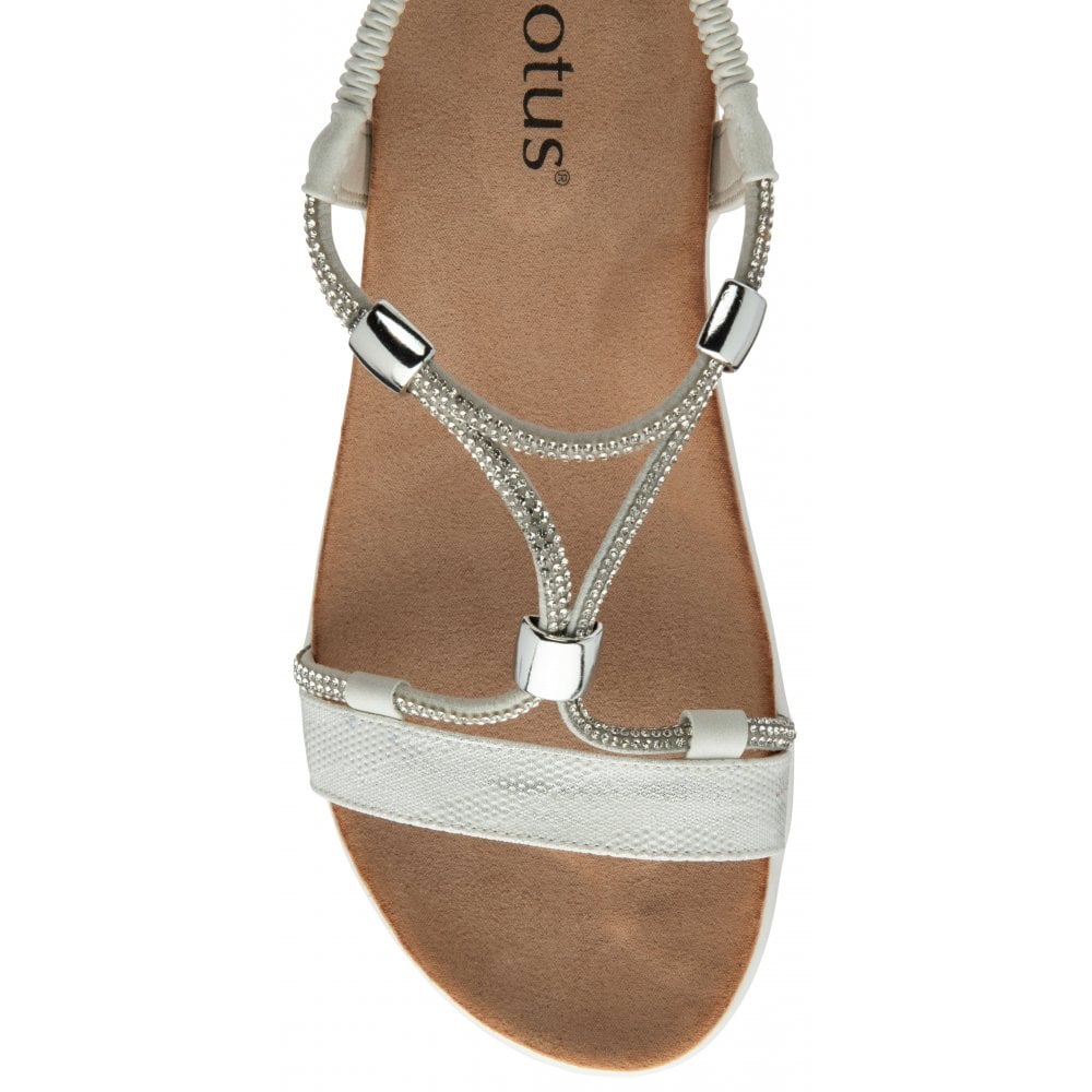 Lotus Bruna sandal white - Kirbys Footwear Ltd