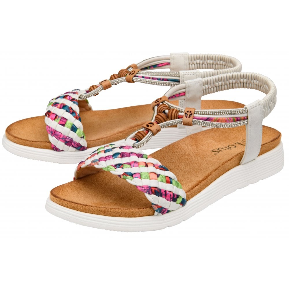 Lotus Russo sandal white - Kirbys Footwear Ltd