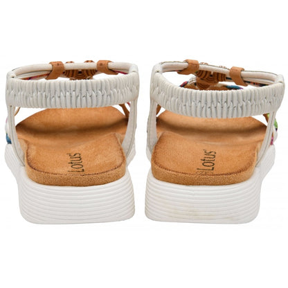 Lotus Russo sandal white - Kirbys Footwear Ltd