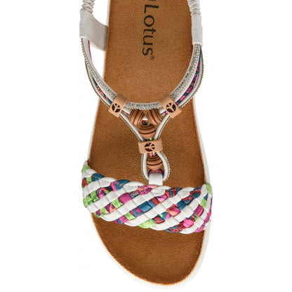 Lotus Russo sandal white - Kirbys Footwear Ltd