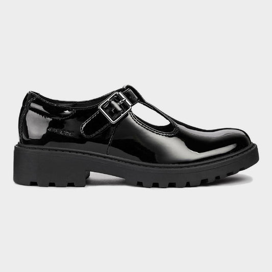 Geox Casey black patent - Kirbys Footwear Ltd